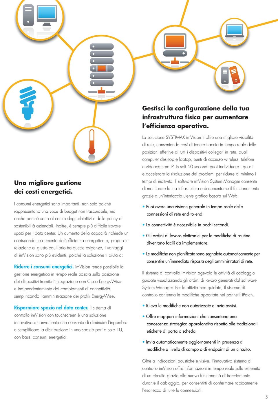 computer desktop e laptop, punti di accesso wireless, telefoni e videocamere IP.