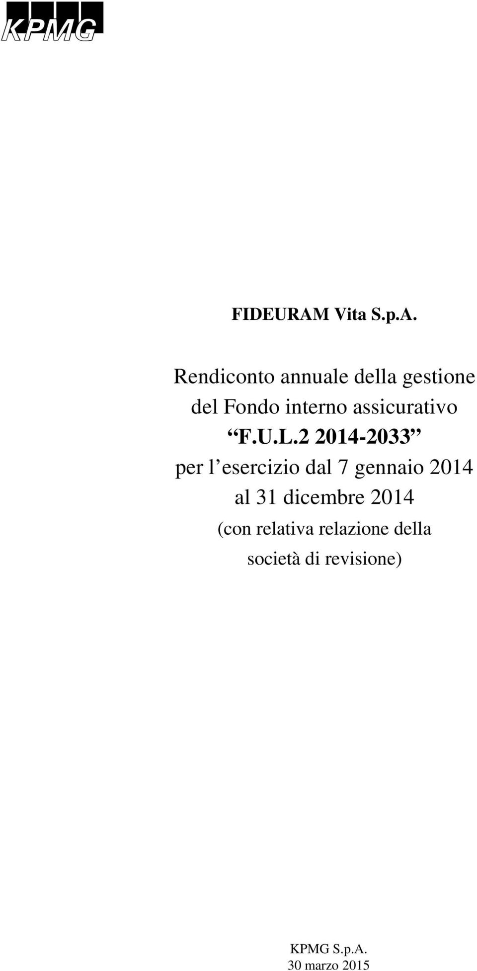 2 2014-2033 per l esercizio dal 7 gennaio 2014 al 31