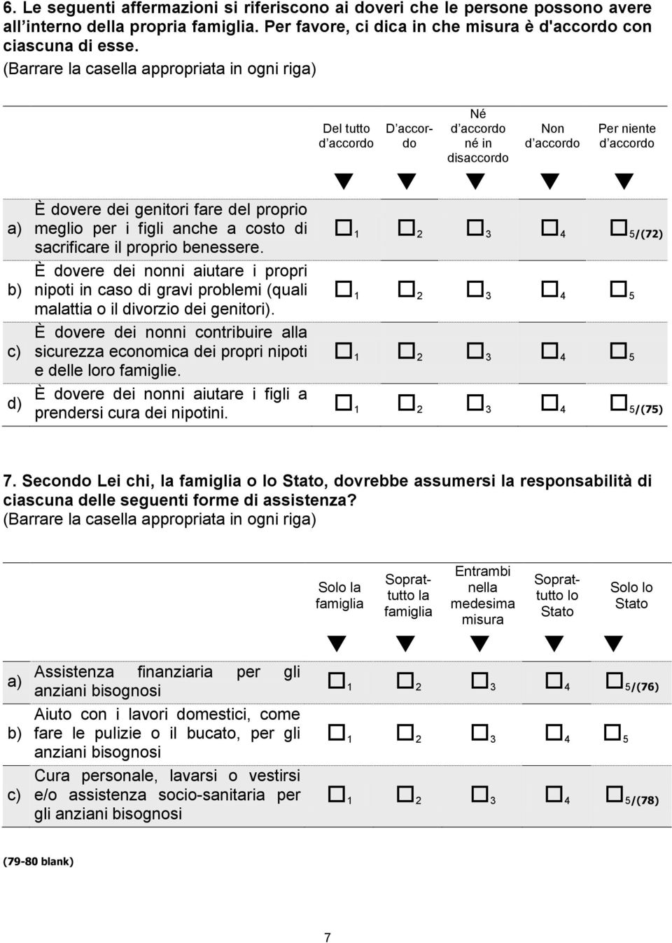 proprio benessere. È dovere dei nonni aiutare i propri nipoti in caso di gravi problemi (quali malattia o il divorzio dei genitori).