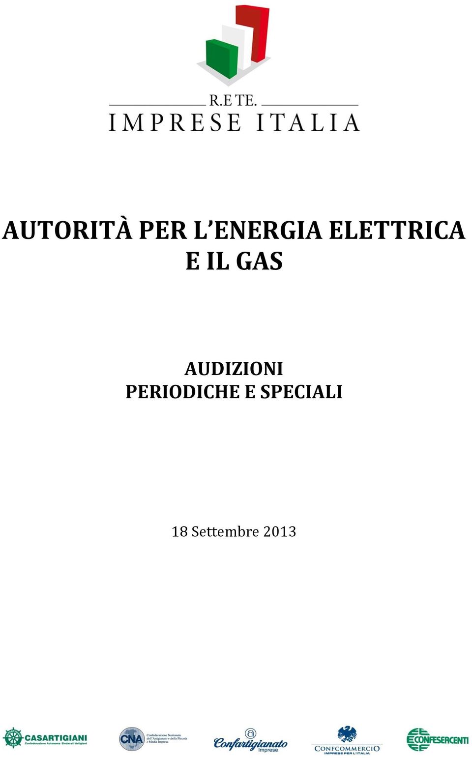 AUDIZIONI PERIODICHE E