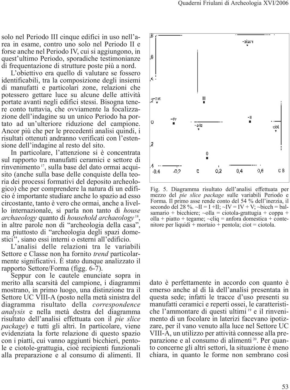 L obiettivo era quello di valutare se fossero identificabili, tra la composizione degli insiemi di manufatti e particolari zone, relazioni che potessero gettare luce su alcune delle attività portate