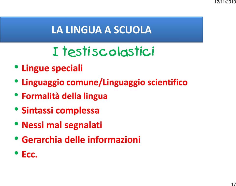 scientifico Formalità della lingua Sintassi