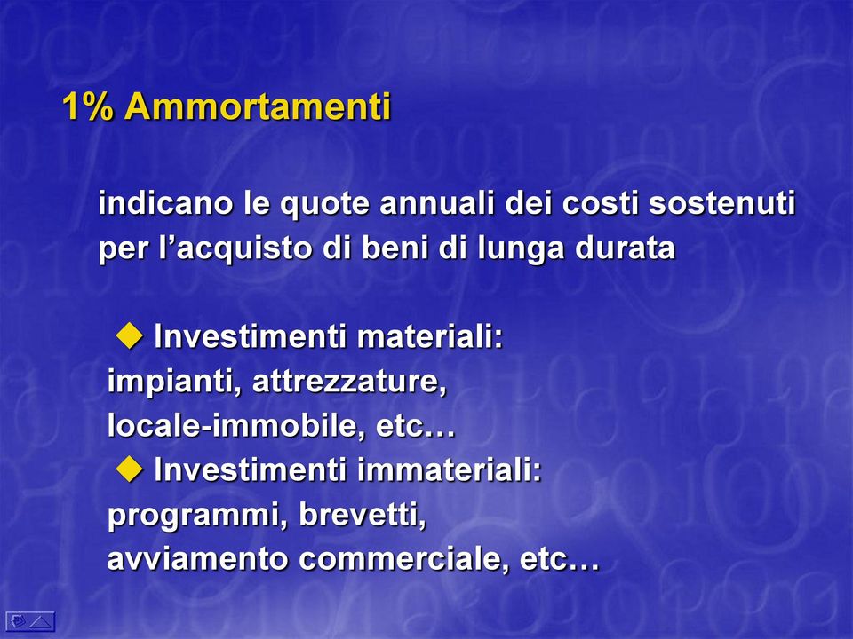 Investimenti materiali: impianti, attrezzature,