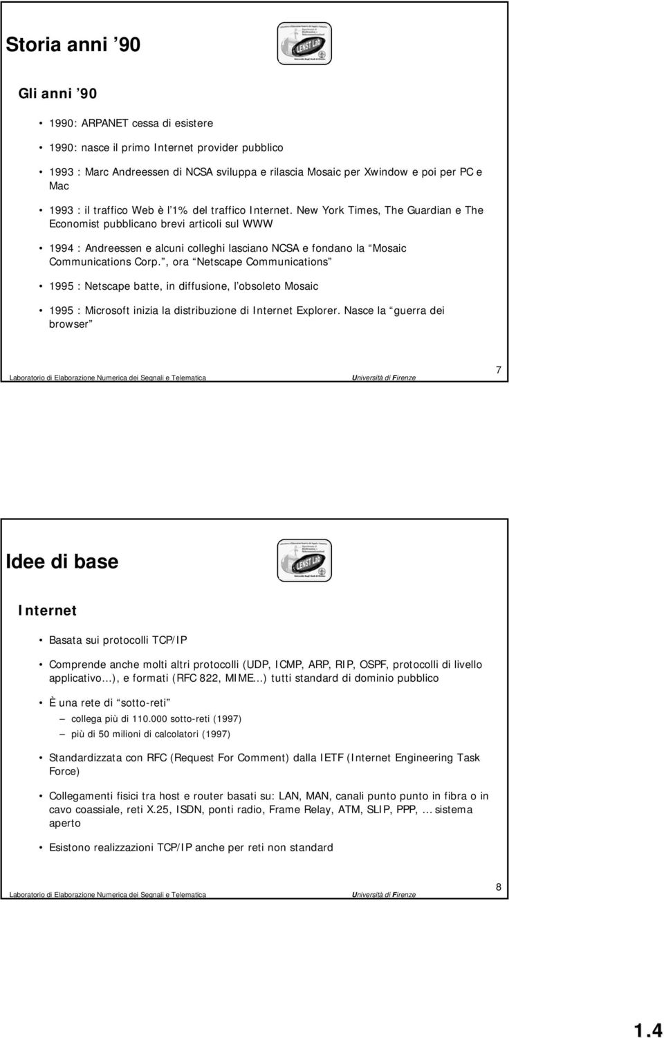 New York Times,, The Guardian e The Economist pubblicano brevi articoli sul WWW 1994 : Andreessen e alcuni colleghi lasciano NCSA e fondano la Mosaic Communications Corp.