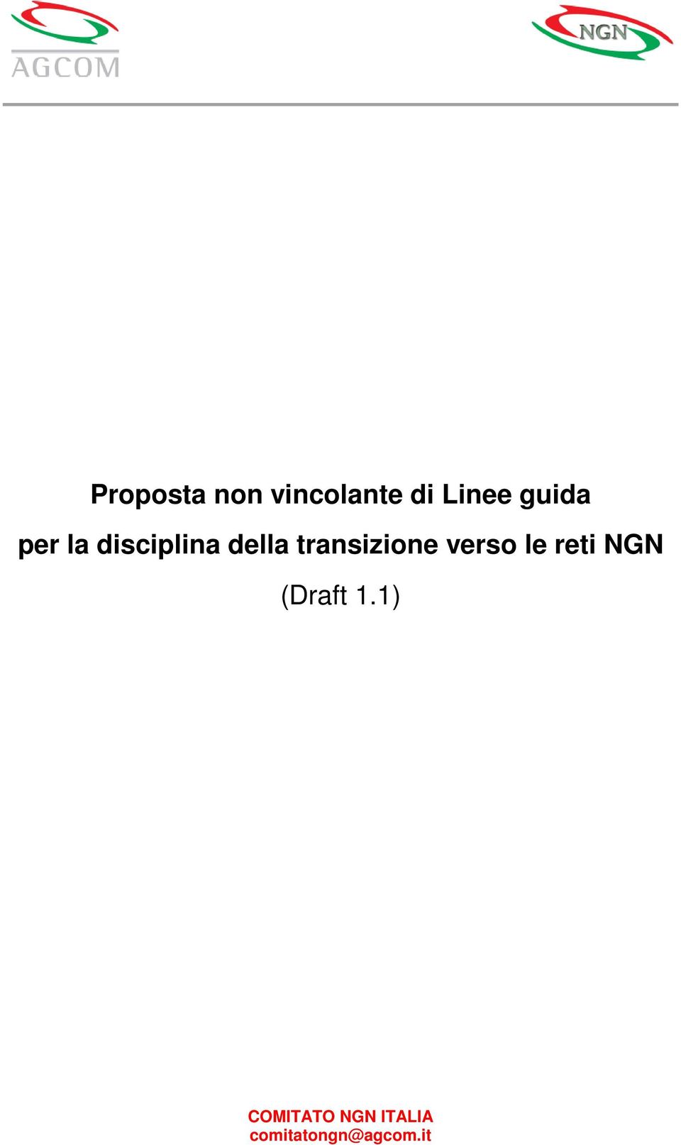 transizione verso le reti NGN (Draft