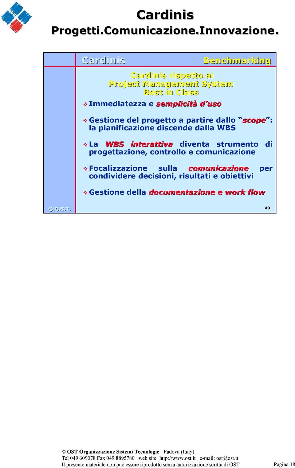 interattiva diventa strumento di progettazione, controllo e comunicazione Focalizzazione sulla