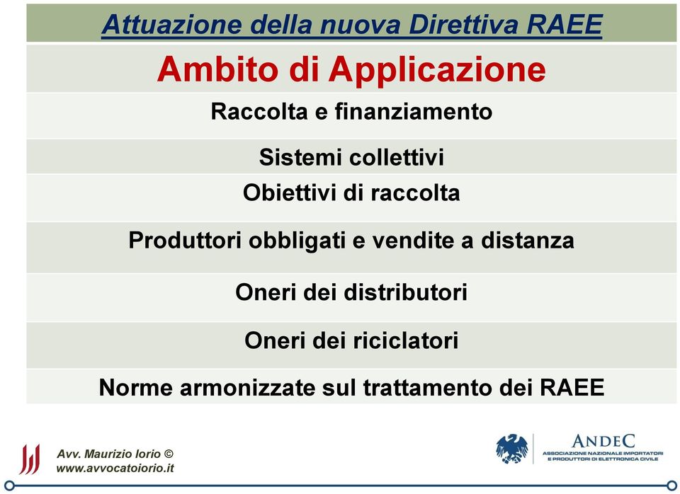 obbligati e vendite a distanza Oneri dei distributori