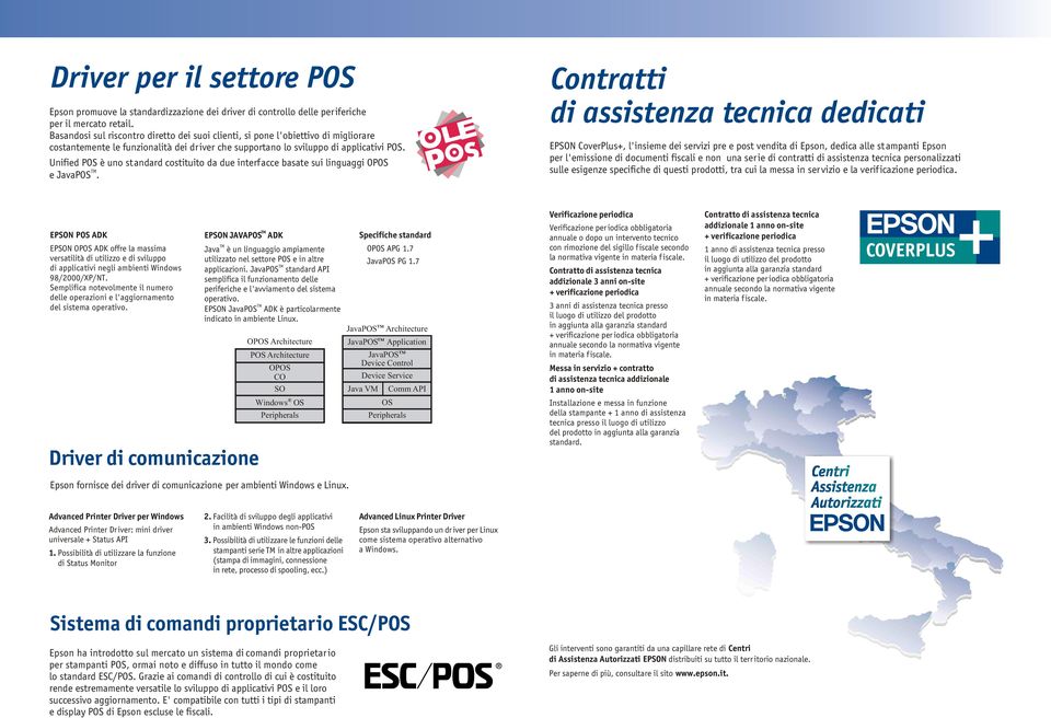 Unified POS è uno standard costituito da due interfacce basate sui linguaggi OPOS e JavaPOS.