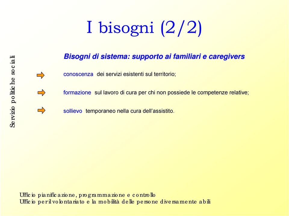 formazione sul lavoro di cura per chi non possiede le