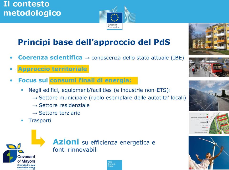 equipment/facilities (e industrie non-ets): Settore municipale (ruolo esemplare delle autotita'