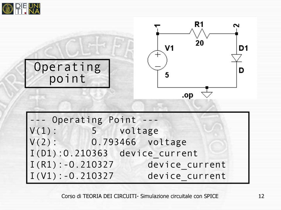 21O363 device_current I(R1):-O.