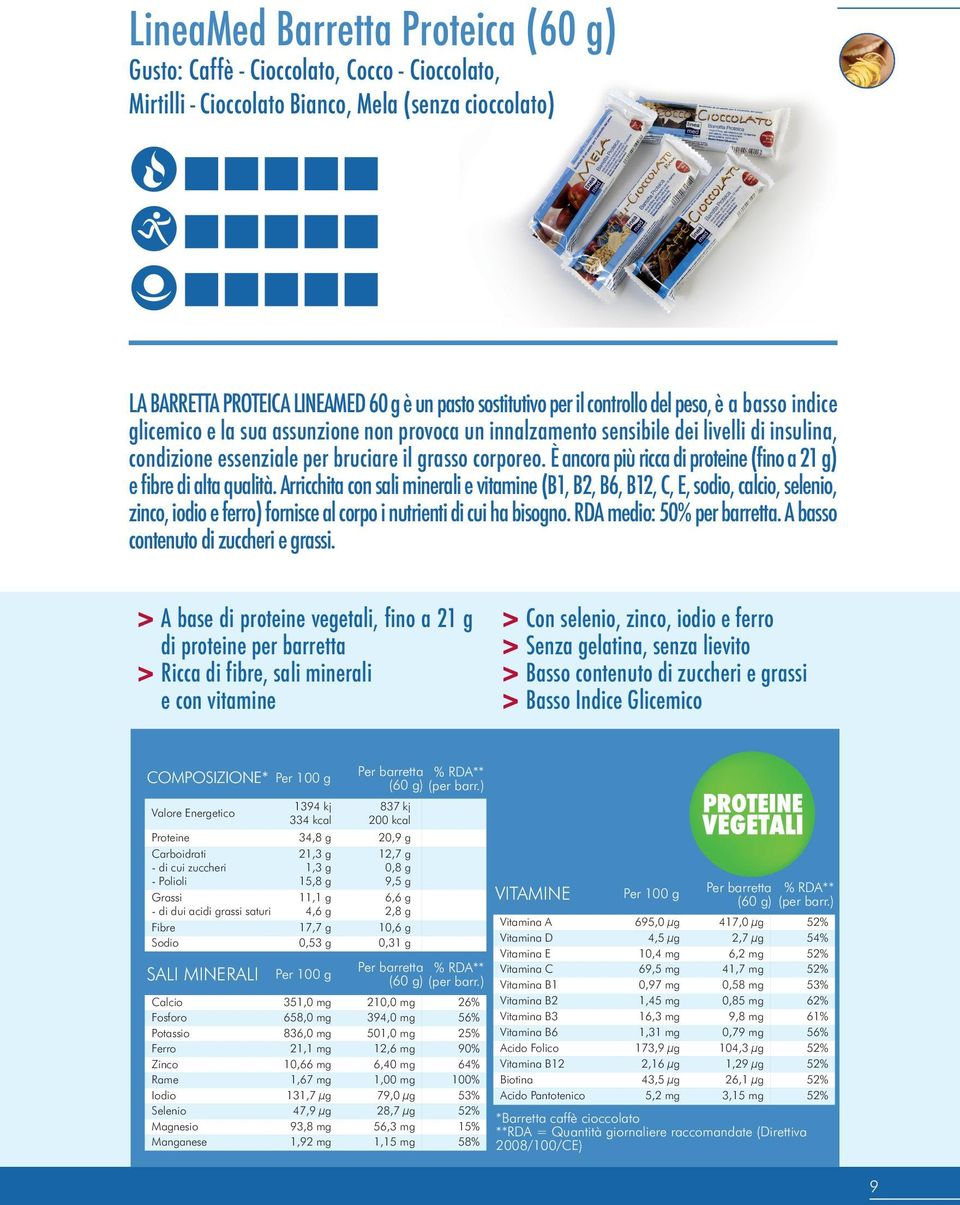 È ancora più ricca di proteine (fino a 21 g) e fibre di alta qualità.