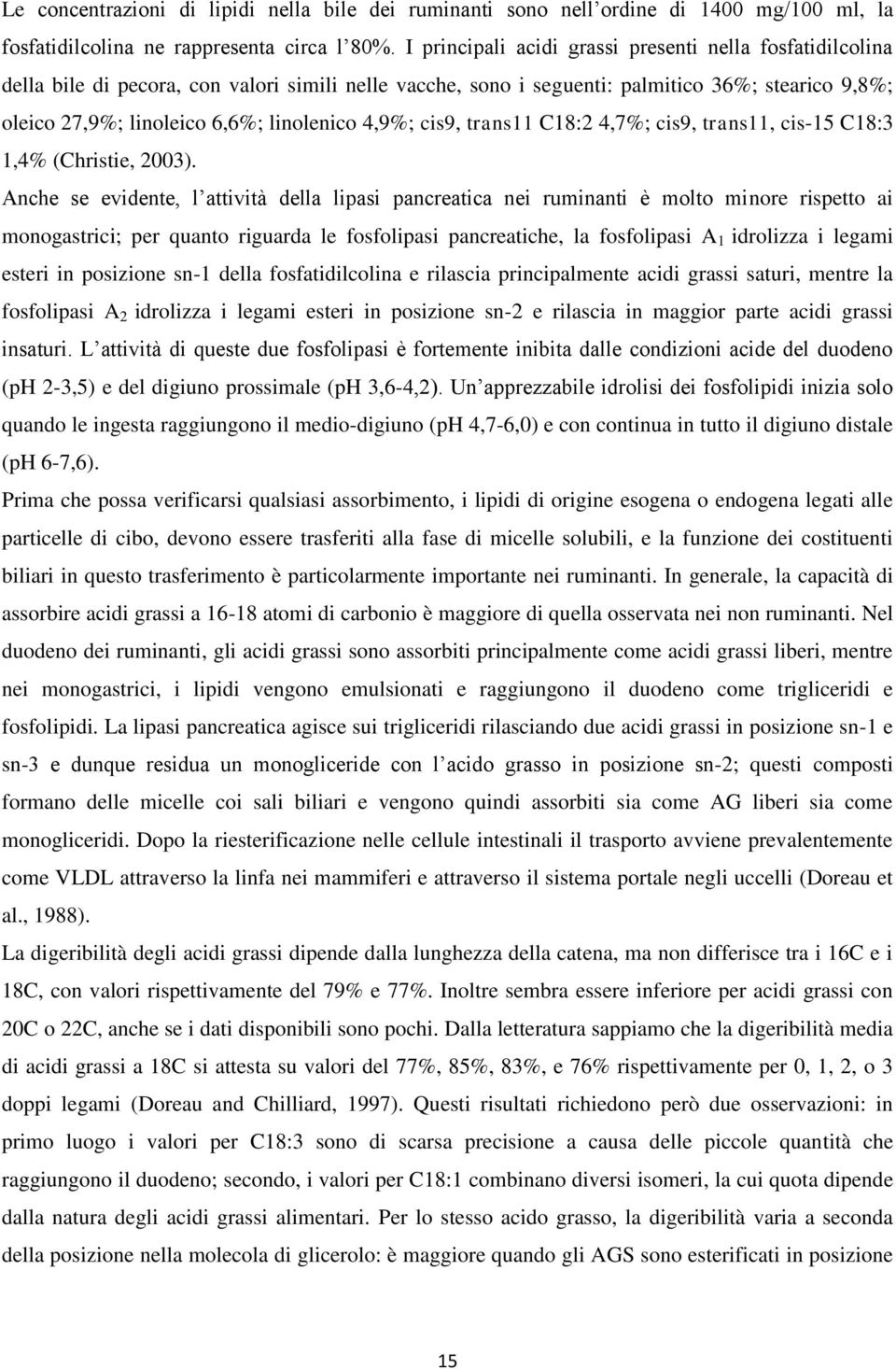 4,9%; cis9, trans11 C18:2 4,7%; cis9, trans11, cis-15 C18:3 1,4% (Christie, 2003).