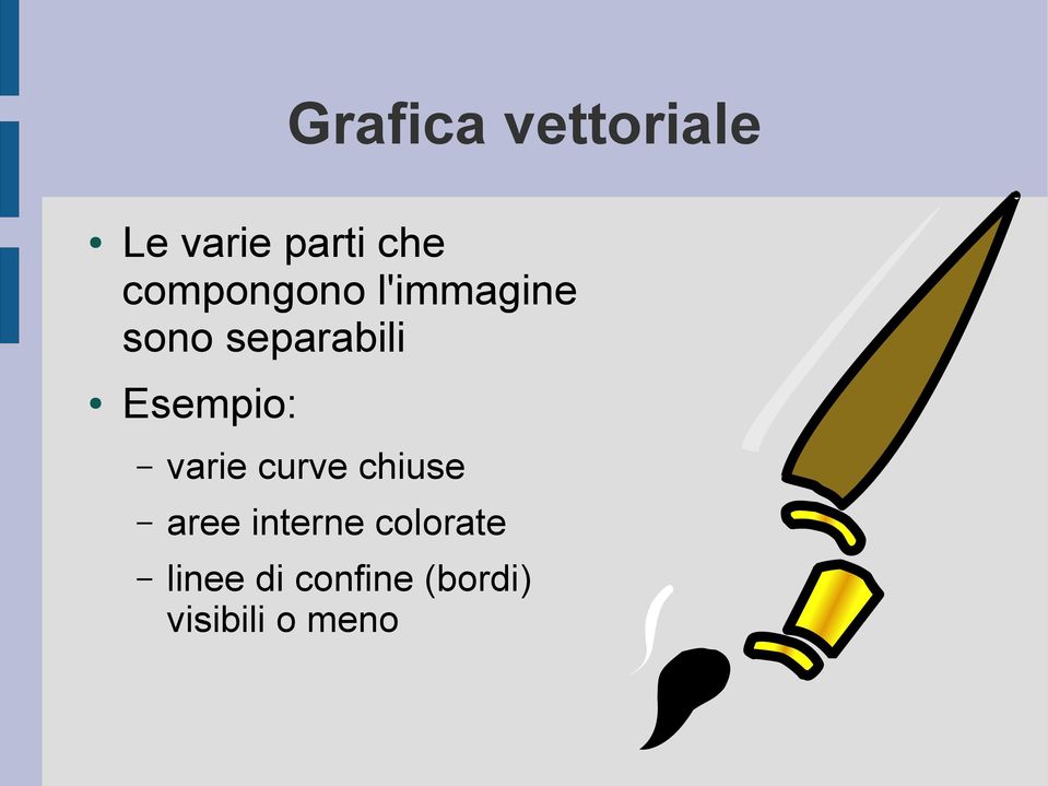 Esempio: varie curve chiuse aree interne