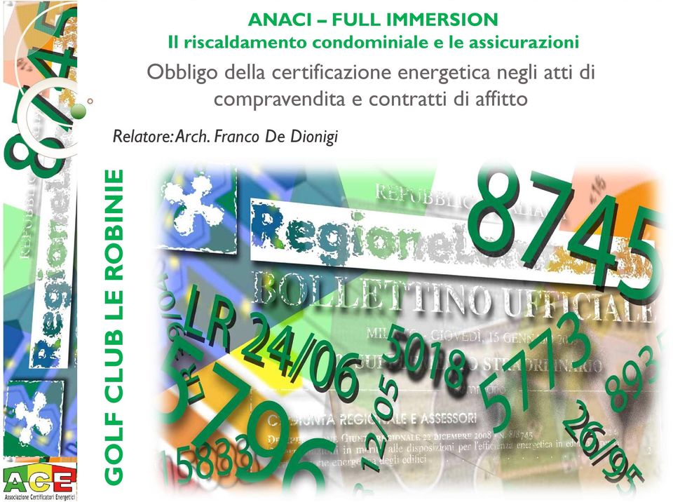 certificazione energetica negli atti di