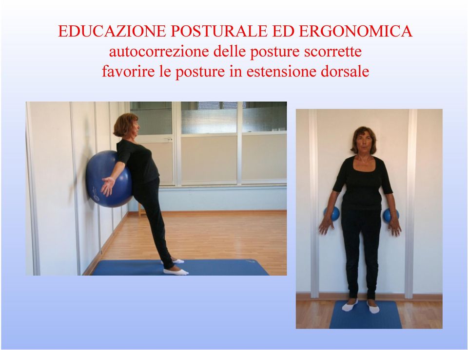 delle posture scorrette