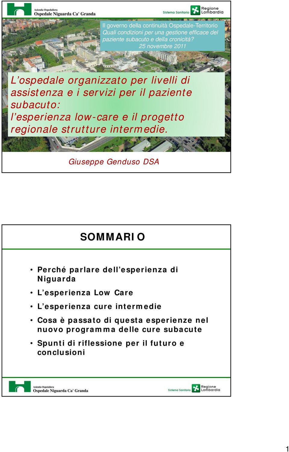 il progetto regionale strutture intermedie.