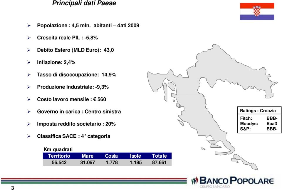 disoccupazione: 14,9% Produzione Industriale: -9,3% Costo lavoro mensile : 560 Governo in carica : Centro sinistra