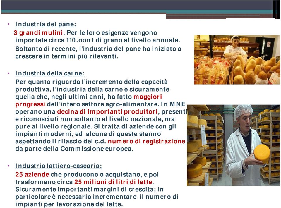 Industria della carne: Per quanto riguarda l incremento della capacità produttiva, l industria della carne è sicuramente quella che, negli ultimi anni, ha fatto maggiori progressi dell intero settore