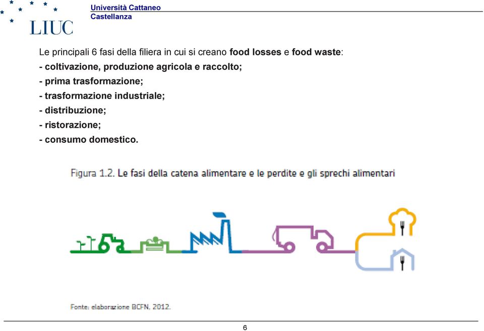 raccolto; - prima trasformazione; - trasformazione