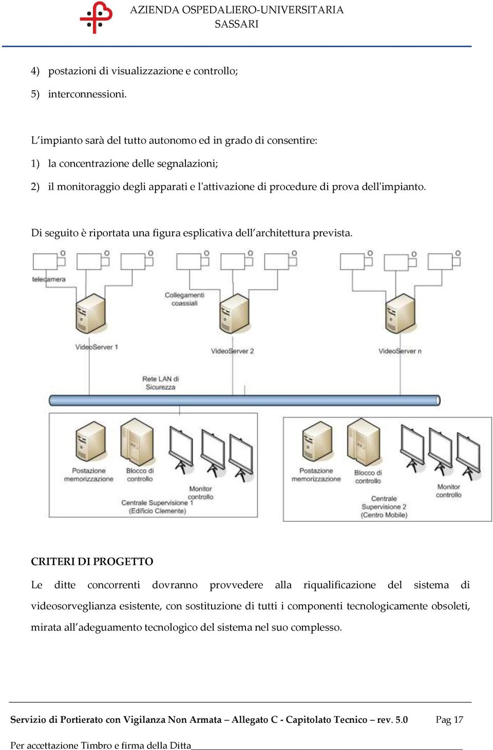 prova dell'impianto. Di seguito è riportata una figura esplicativa dell architettura prevista.