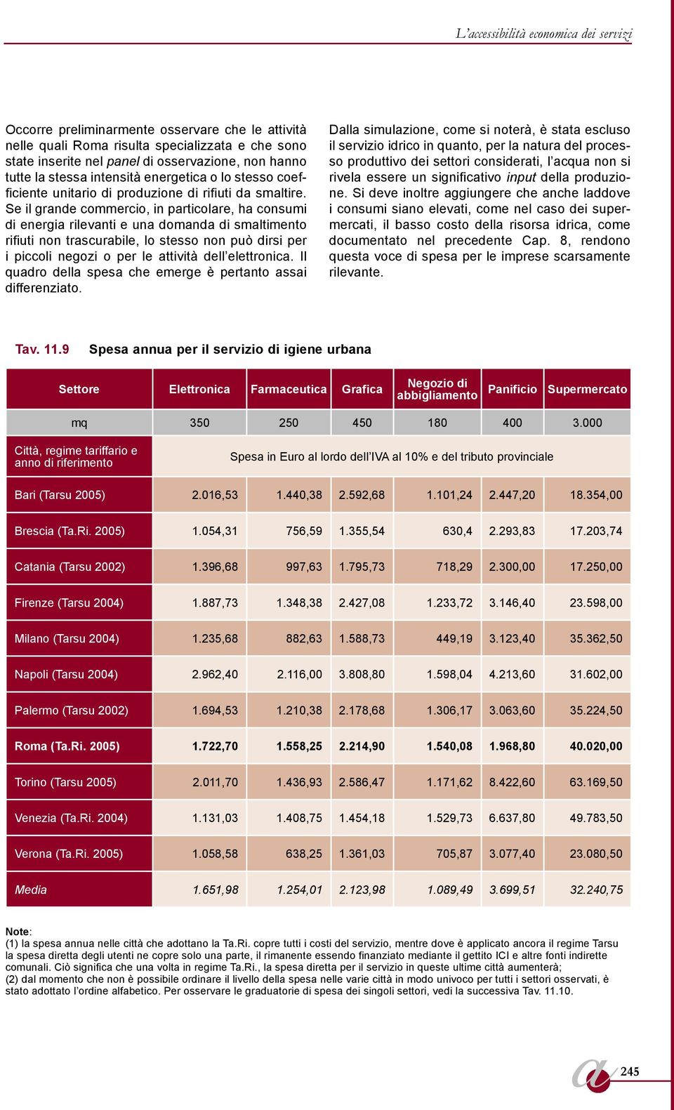 Se il grande commercio, in particolare, ha consumi di energia rilevanti e una domanda di smaltimento rifiuti non trascurabile, lo stesso non può dirsi per i piccoli negozi o per le attività dell