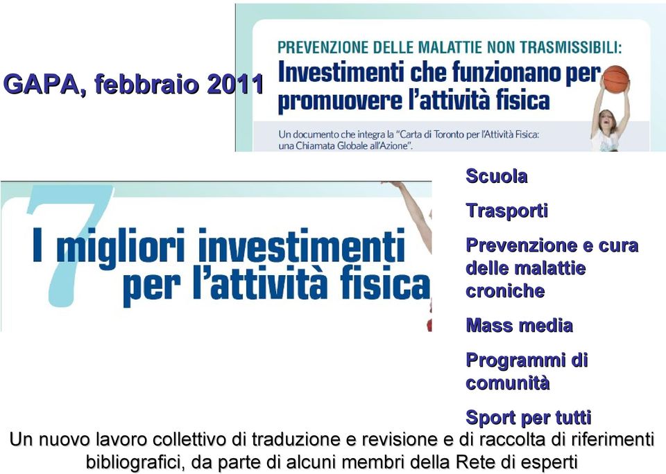 Un nuovo lavoro collettivo di traduzione e revisione e di raccolta