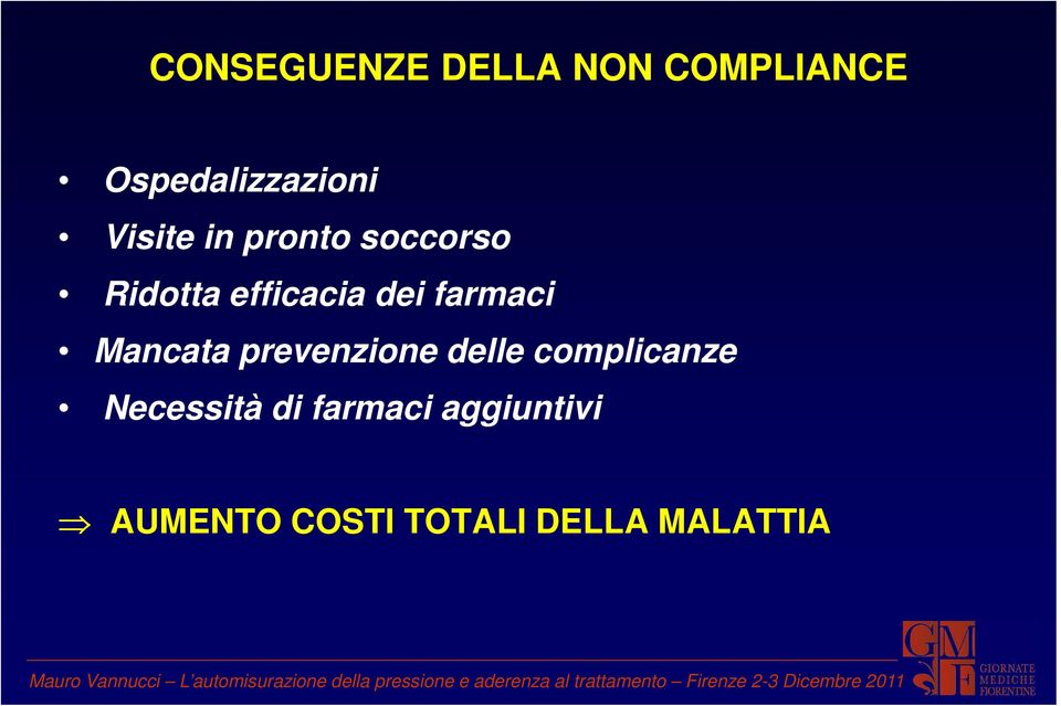 farmaci Mancata prevenzione delle complicanze