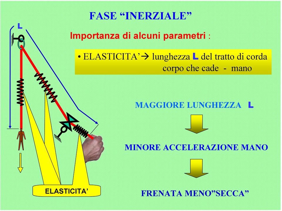 corpo che cade - mano MAGGIORE LUNGHEZZA L