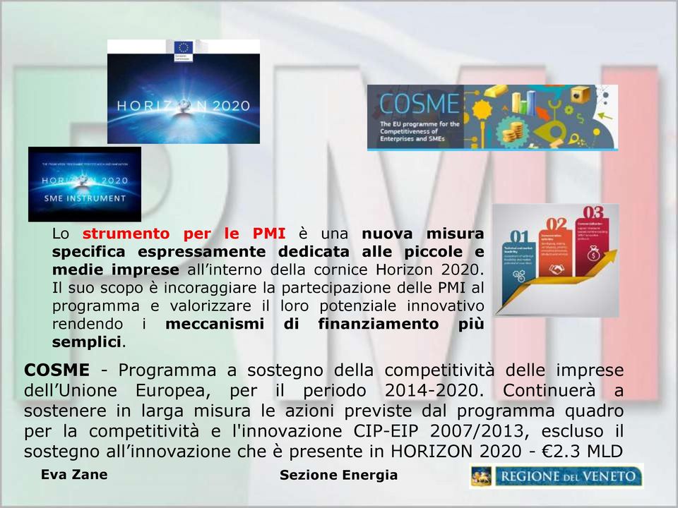 semplici. COSME - Programma a sostegno della competitività delle imprese dell Unione Europea, per il periodo 2014-2020.
