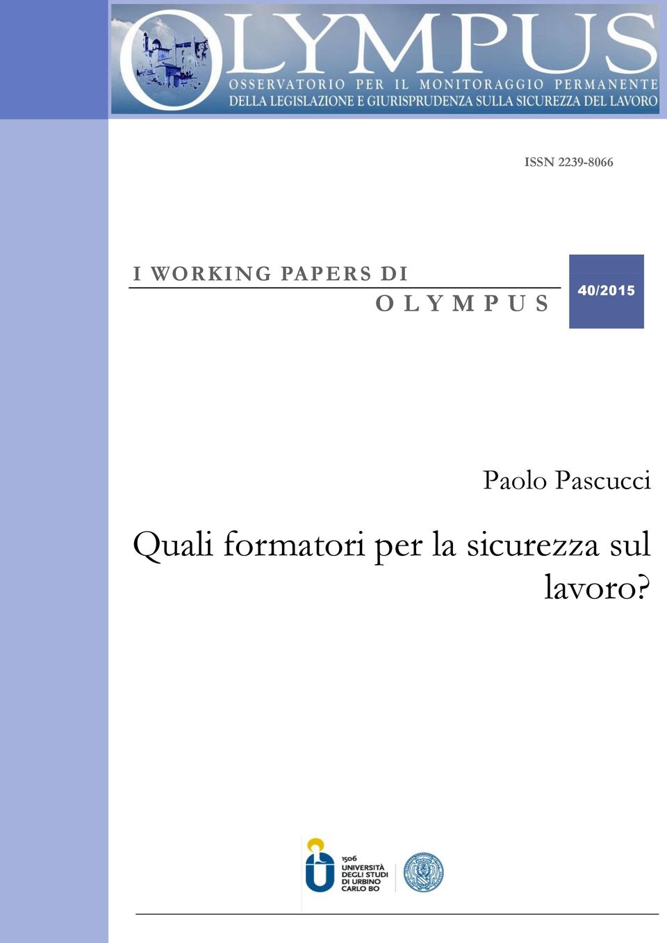 40/2015 Paolo Pascucci Quali