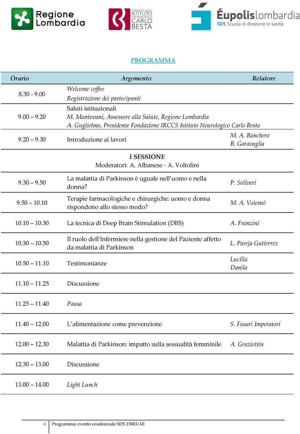 10 La malattia di Parkinson è uguale nell uomo e nella donna? Terapie farmacologiche e chirurgiche: uomo e donna rispondono allo stesso modo? P. Soliveri M. A. Volontè 10.10 10.