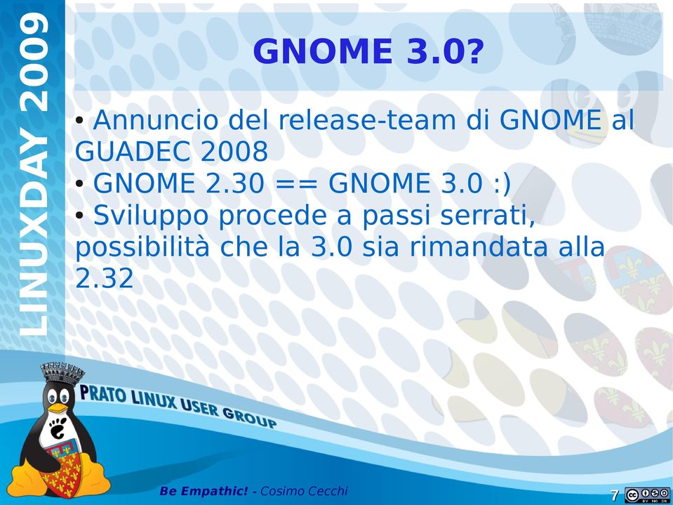 GUADEC 2008 GNOME 2.30 == GNOME 3.