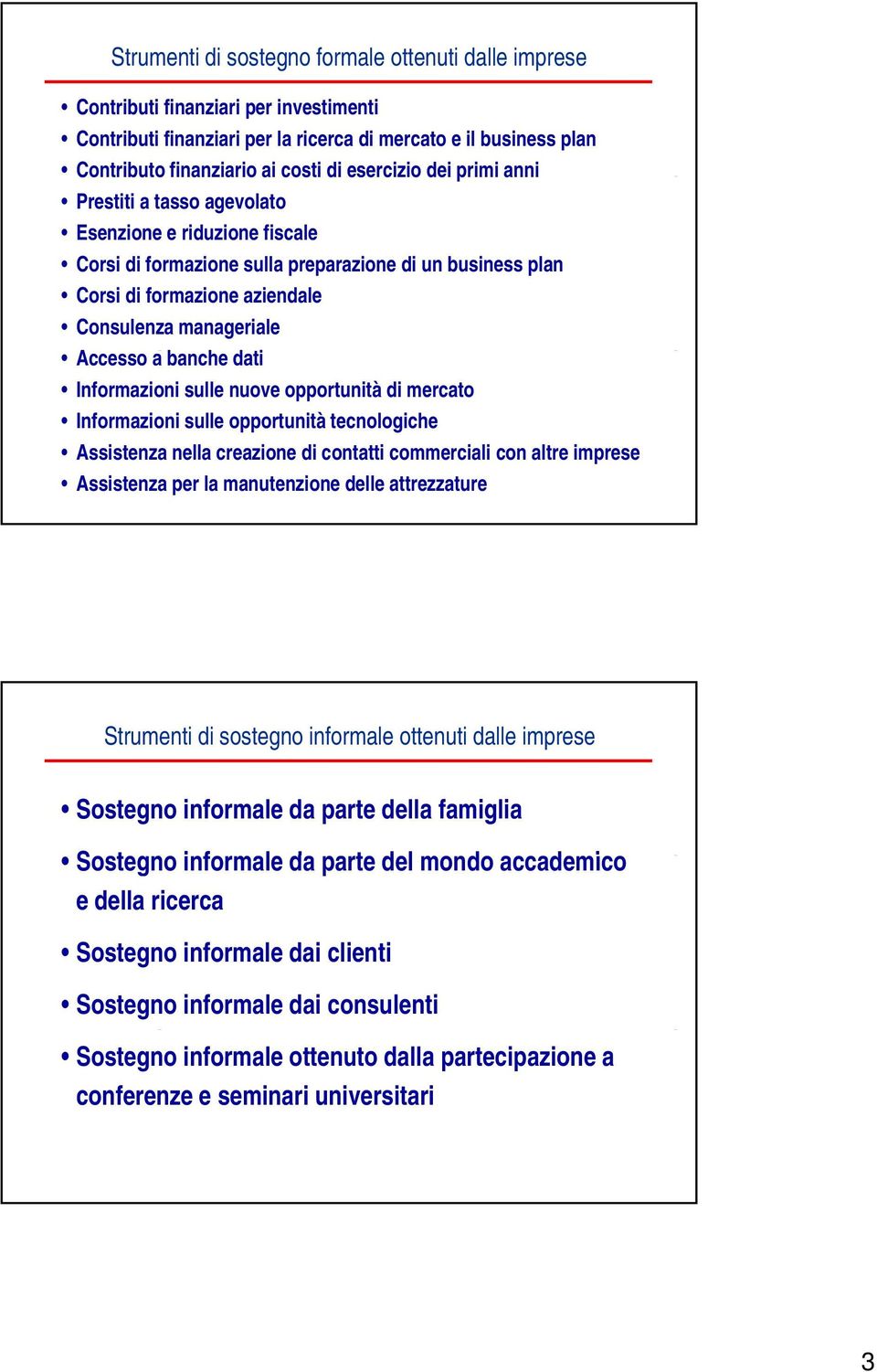 Accesso a banche dati Informazioni sulle nuove opportunità di mercato Informazioni sulle opportunità tecnologiche Assistenza nella creazione di contatti commerciali con altre imprese Assistenza per