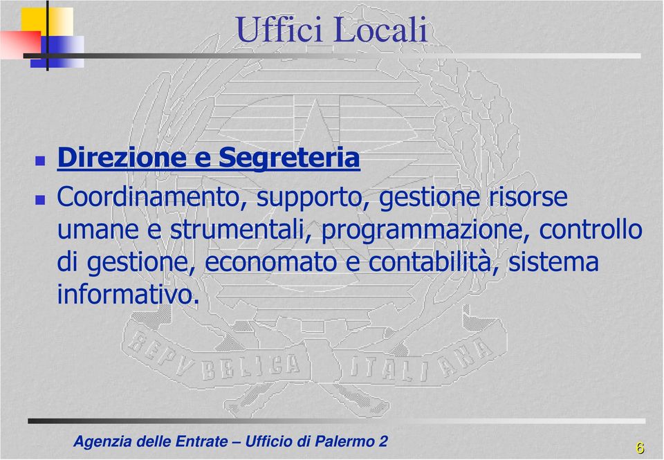 umane e strumentali, programmazione, controllo