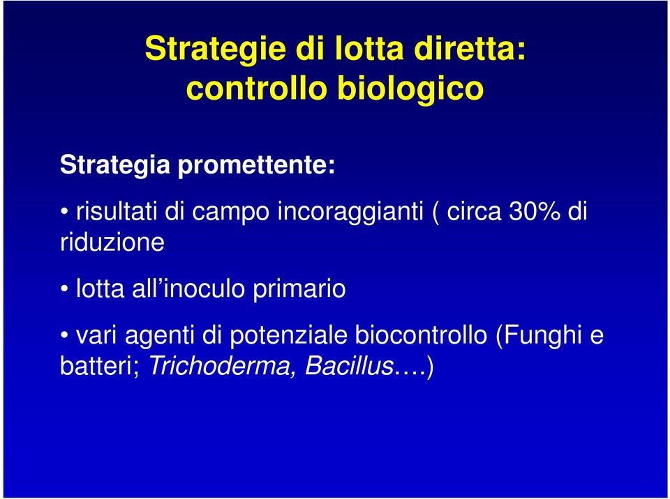 di riduzione lotta all inoculo primario vari agenti di