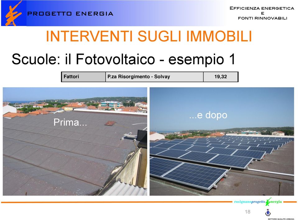 Fotovoltaico - smpio 1 Fattori P.