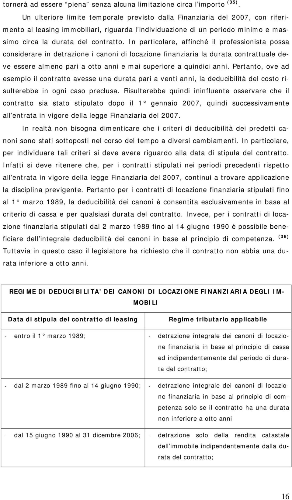 In particolare, affinché il professionista possa considerare in detrazione i canoni di locazione finanziaria la durata contrattuale deve essere almeno pari a otto anni e mai superiore a quindici anni.