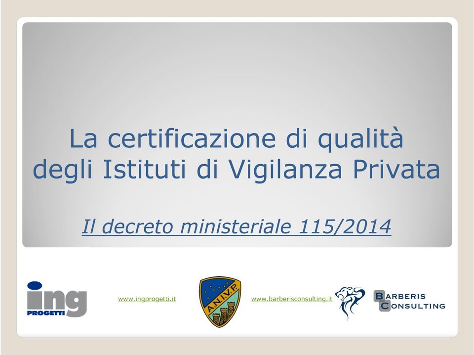 decreto ministeriale 115/2014 www.