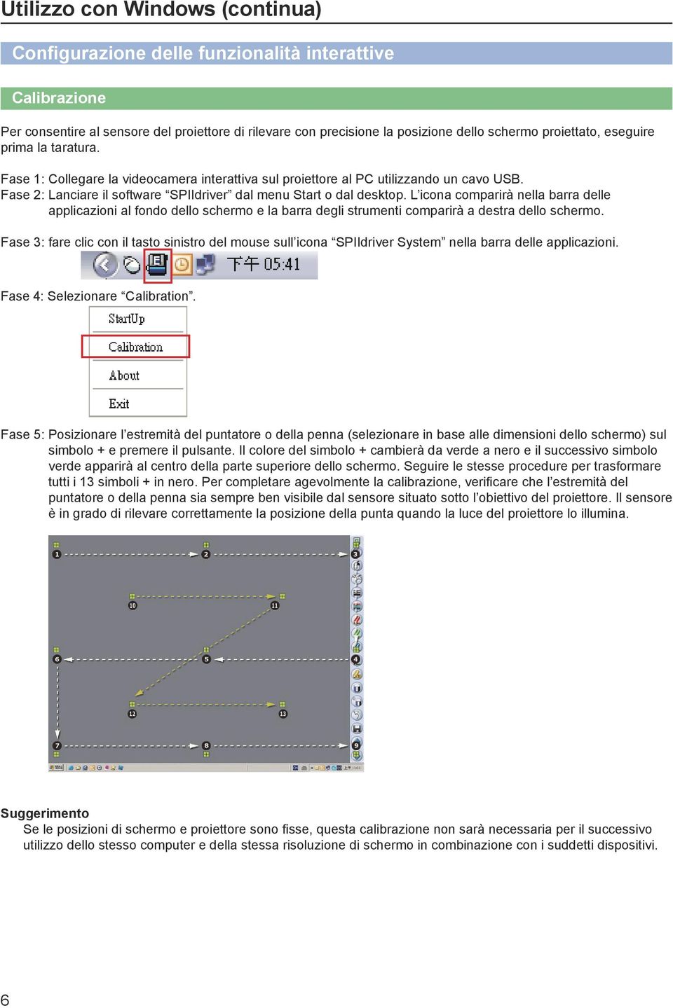 L icona comparirà nella barra delle applicazioni al fondo dello schermo e la barra degli strumenti comparirà a destra dello schermo.