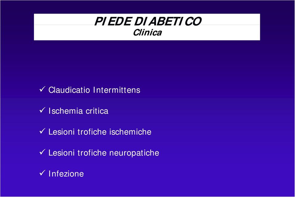 critica Lesioni trofiche