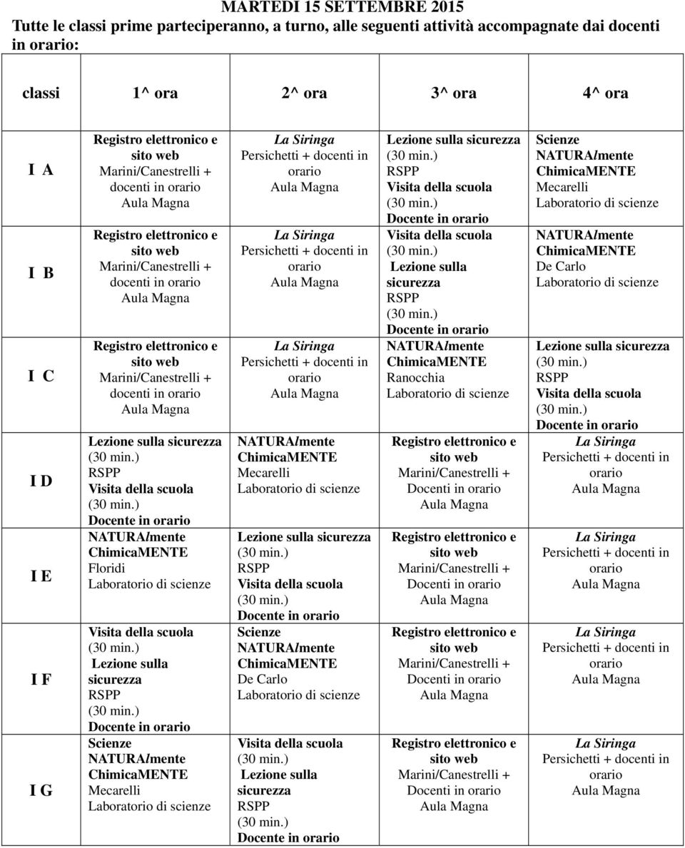 Lezione sulla sicurezza Docente in Scienze Docente in Scienze De Carlo Lezione sulla sicurezza Docente in Docente