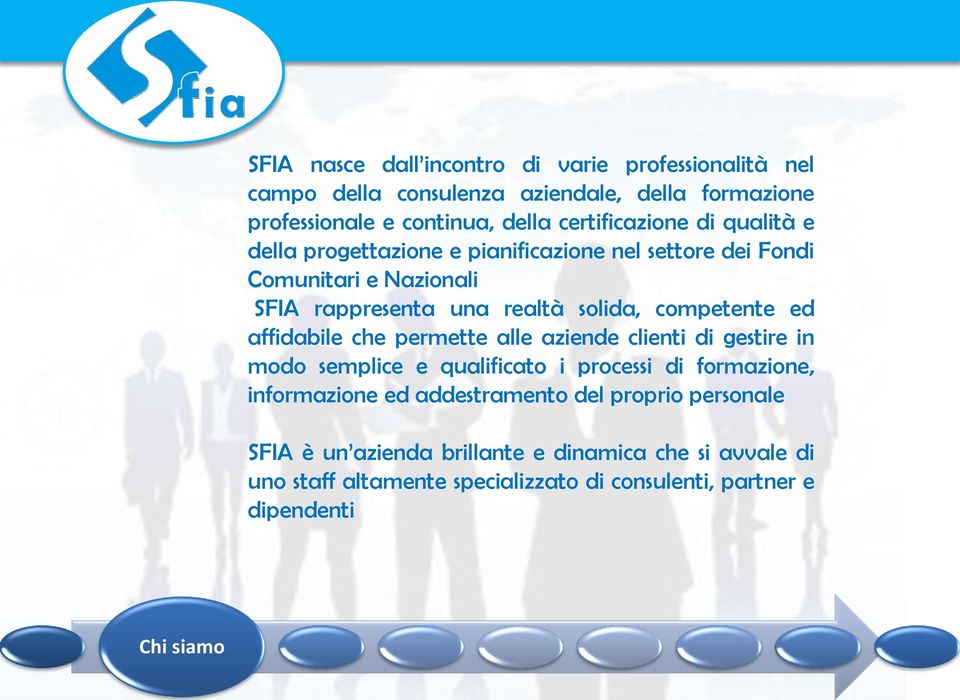 competente ed affidabile che permette alle aziende clienti di gestire in modo semplice e qualificato i processi di formazione, informazione ed