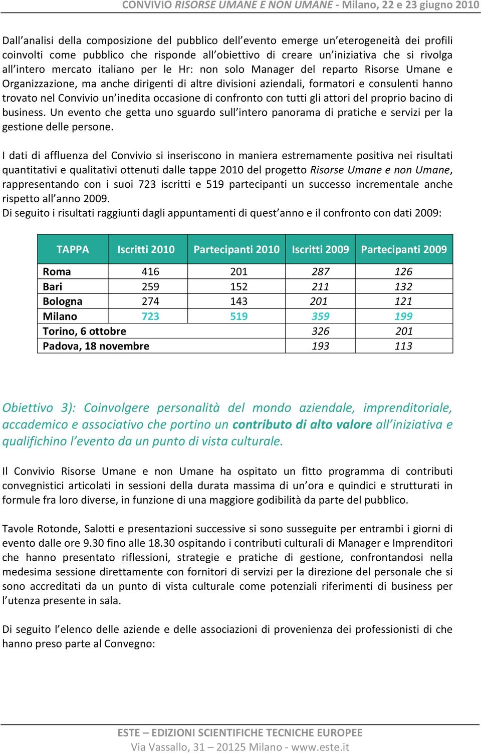 Organizzazione,maanchedirigentidialtredivisioniaziendali,formatorieconsulentihanno trovatonelconvivioun ineditaoccasionediconfrontocontuttigliattoridelpropriobacinodi business.