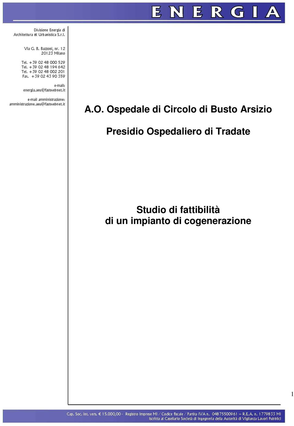 Ospedaliero di Tradate Studio di