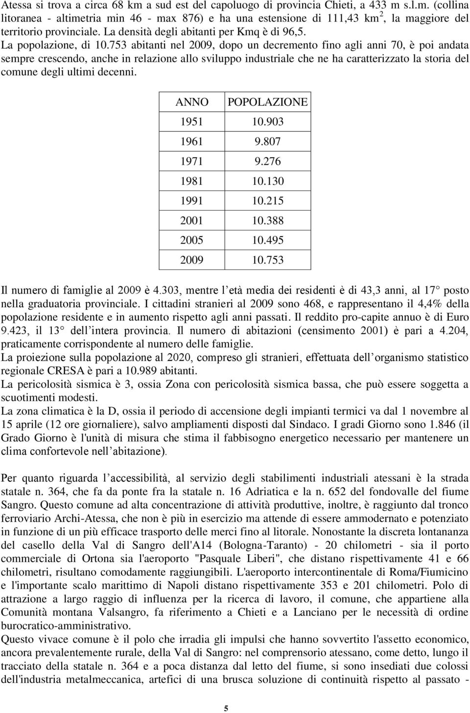 753 abitanti nel 2009, dopo un decremento fino agli anni 70, è poi andata sempre crescendo, anche in relazione allo sviluppo industriale che ne ha caratterizzato la storia del comune degli ultimi