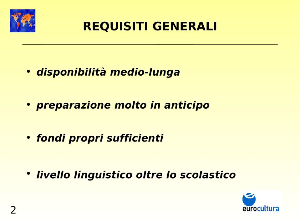 anticipo fondi propri sufficienti