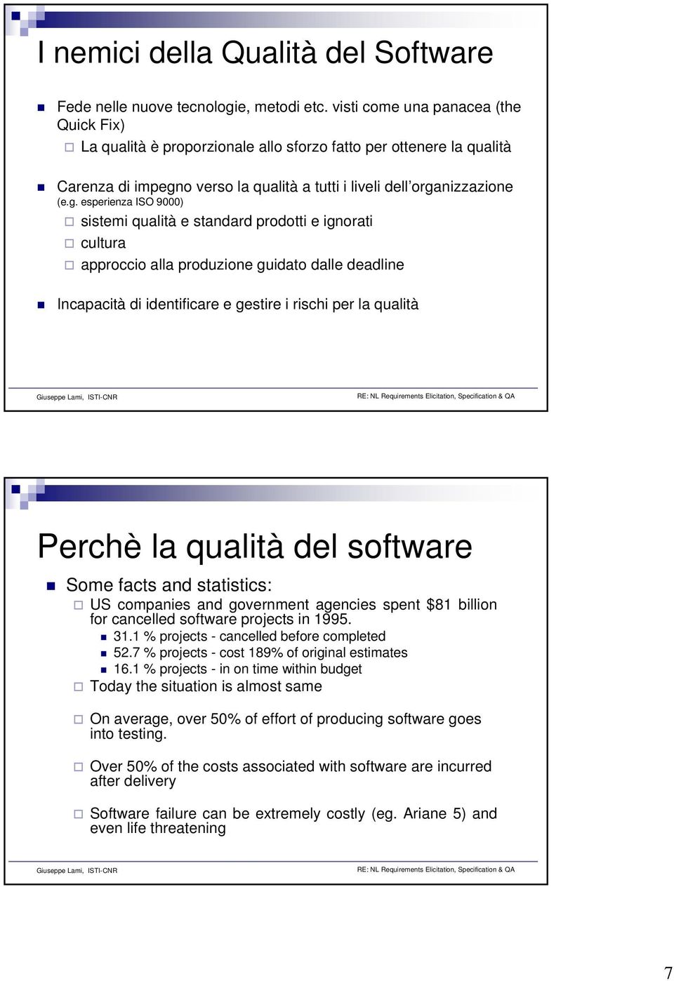 o verso la qualità a tutti i liveli dell orga