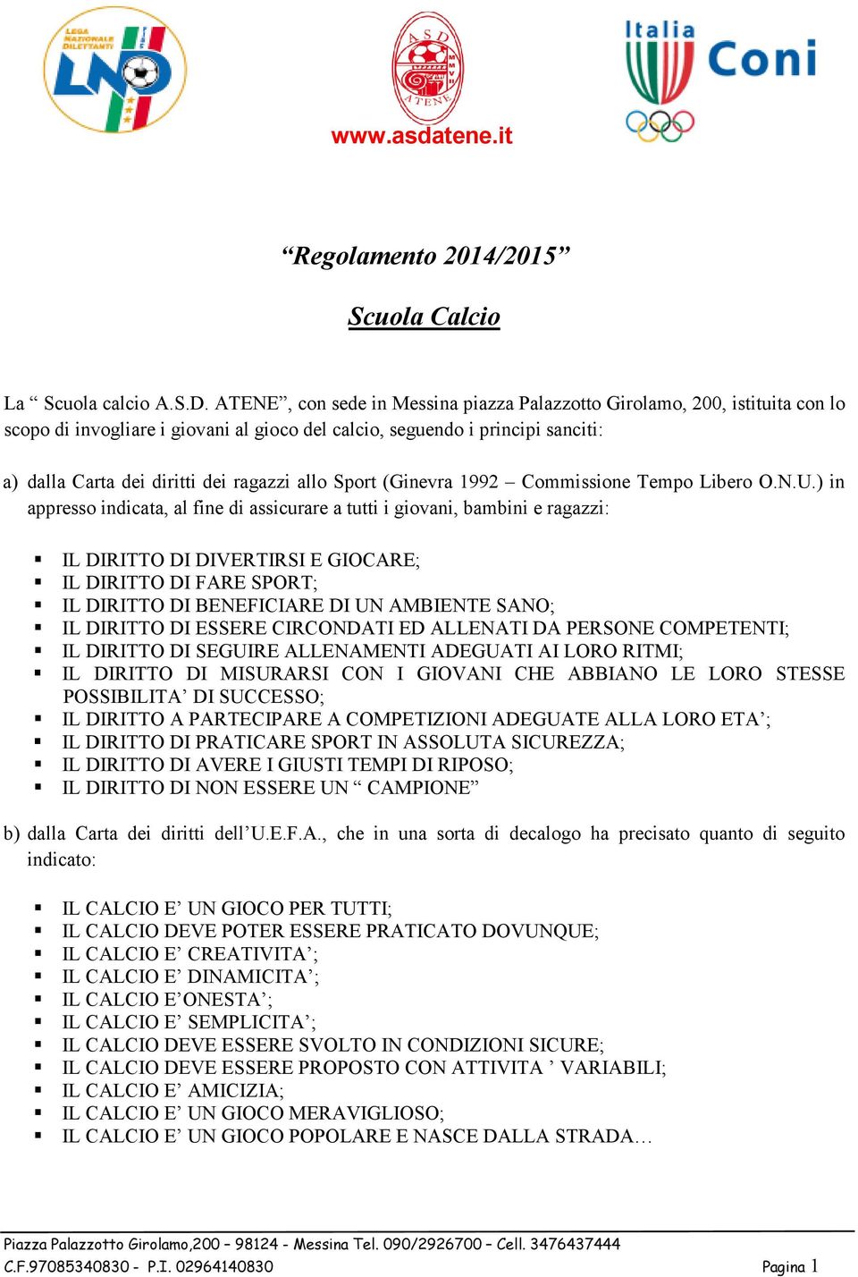 allo Sport (Ginevra 1992 Commissione Tempo Libero O.N.U.