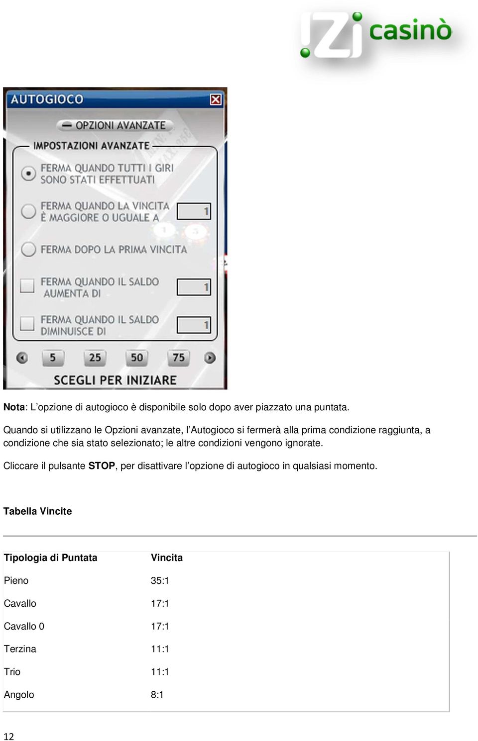 sia stato selezionato; le altre condizioni vengono ignorate.